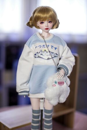 Hilary - 1ft7(50cm) Blonde Tiny Sex Doll with BJD Head